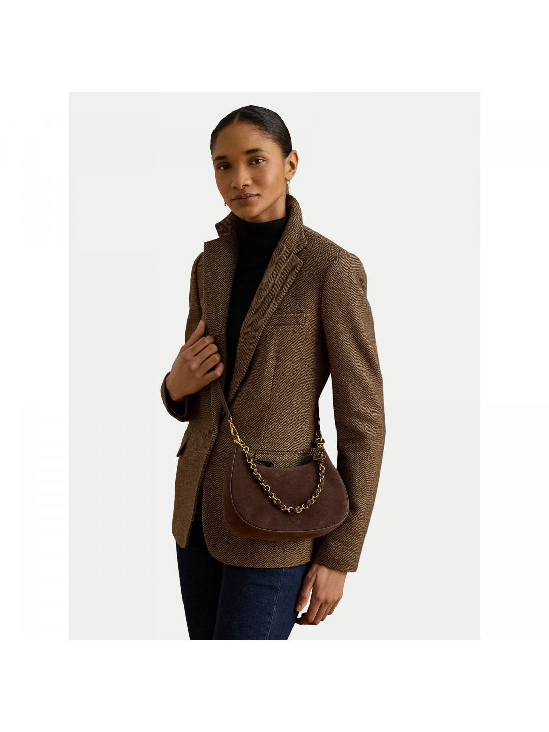 Kabelka LAUREN RALPH LAUREN 431P15639001 Hnědá